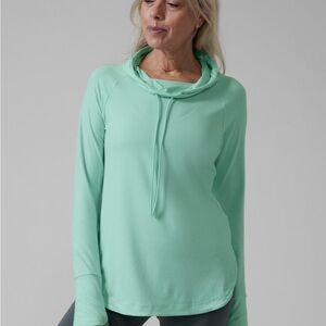 Athleta Uptempo Hoodie Sweatshirt Mint Green